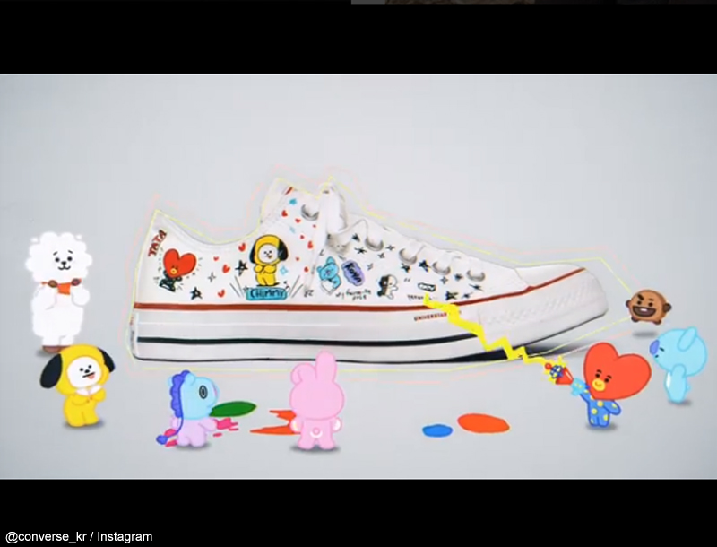 Bts 防弾少年団 のキャラクター Bt21 とコンバースがコラボ ７月２７日から販売開始 Kpop Monster