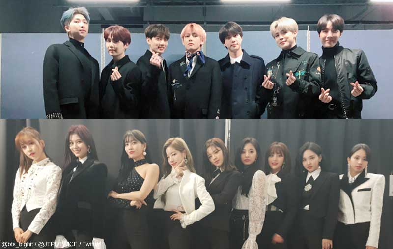 BTS（防弾少年団）、TWICE