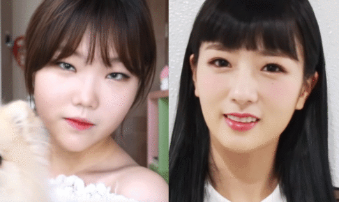 悪童ミュージシャン スヒョン（左）、Apink ボミ（右）