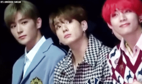 THE BOYZ ヒョンジェ（左）とBTS（防弾少年団）ジョングク、V