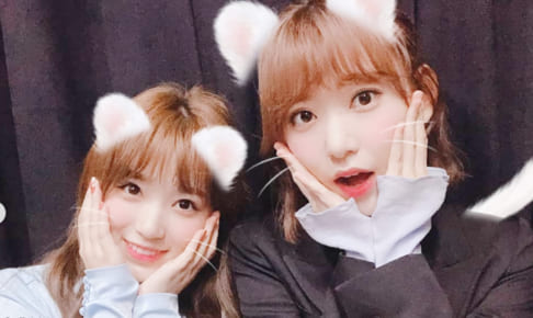 IZ*ONE 矢吹奈子（左）、宮脇咲良（右）
