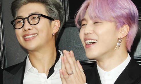BTS（防弾少年団）RM（左）、ジミン（右）