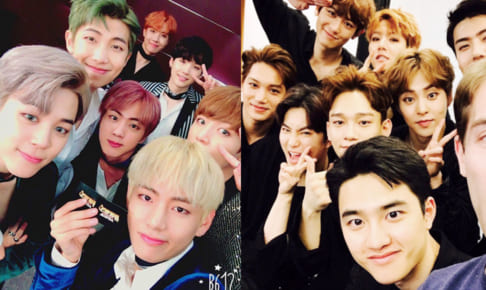 BTS(防弾少年団）、EXO