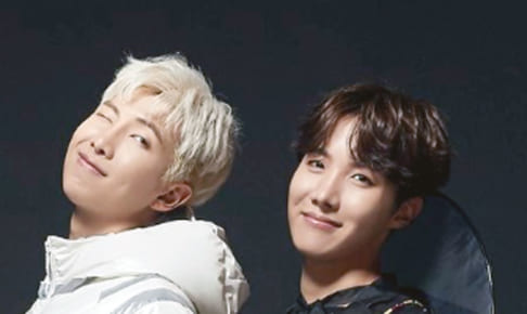 （左）BTS RM（右）J-HOPE
