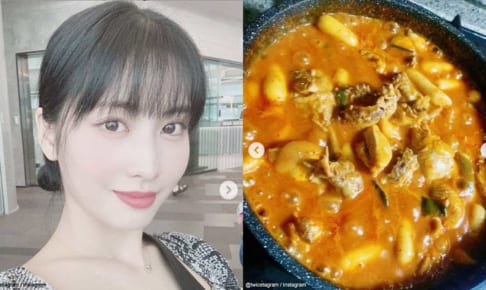 TWICE モモと手作り料理