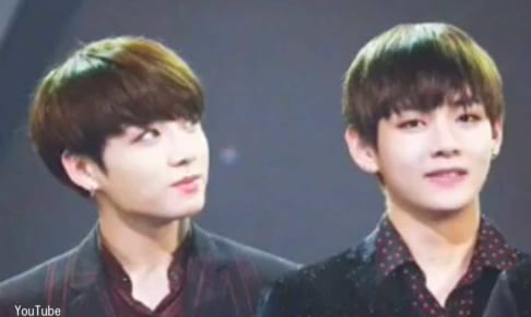 （左）BTS ジョングク（右）V