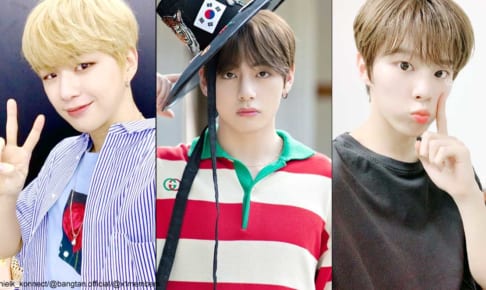 カン・ダニエル、BTS V、X1ウソク（右）
