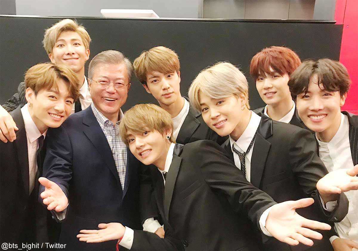 BTS、ムン・ジェイン大統領