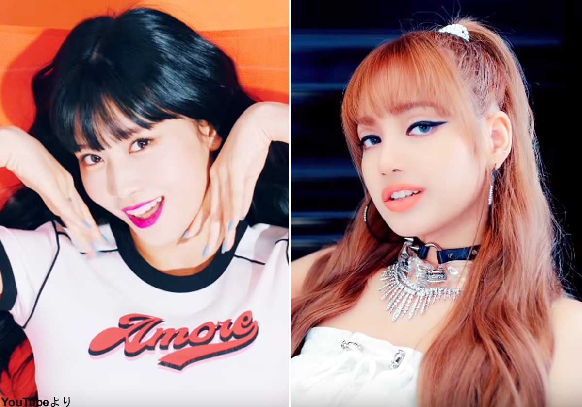 Twice モモに Blackpink リサ 前髪 が似合う女性k Popアイドル