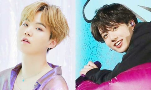 BTSシュガ、ジョングク（右）