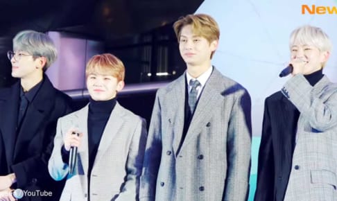 SEVENTEEN（左から）ウォヌ、ウジ、ジュン、ホシ