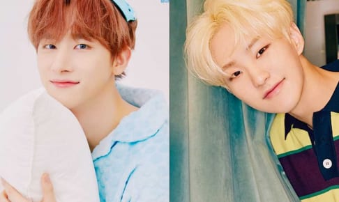 MONSTA X I.M、SEVENTEENホシ（右）