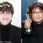 BTS V、ポン・ジュノ監督（右）