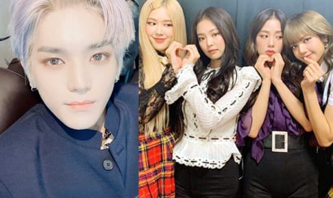 NCT 127テヨン、BLACKPINK（右）