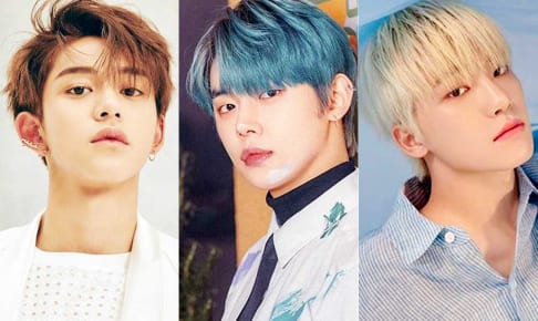 WayVルーカス、TXTヨンジュン、SEVENTEENディノ（右）