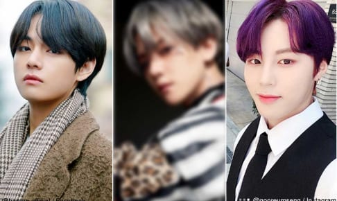 BTS V、ハ・ソンウン（右）