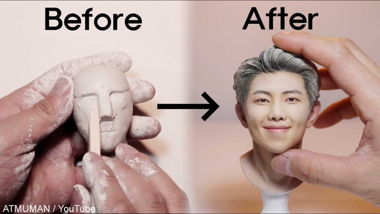 まるで本物 紙ねんどで作ったbts Rmの彫刻のクオリティーが高すぎてビックリ 動画 Kpop Monster まるで本物 紙ねんどで作ったbts Rmの彫刻のクオリティーが高すぎてビックリ 動画 Kpop Monster