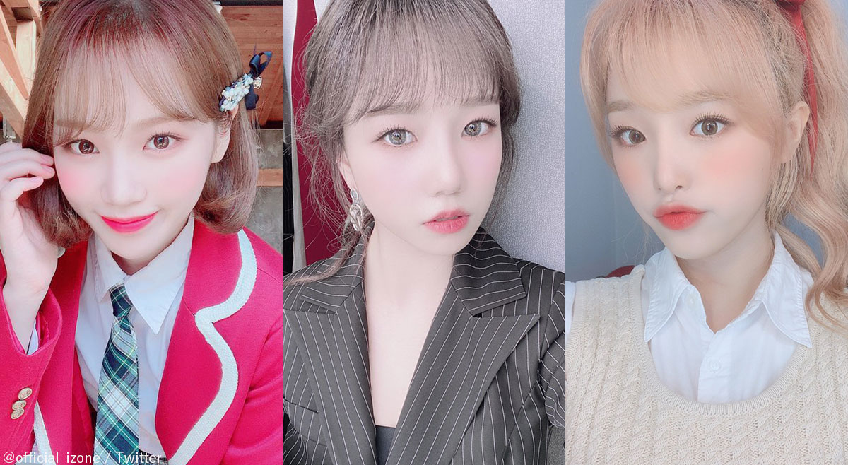 IZ*ONE （左から）キム・チョウォン、チョ・ユリ、チェ・イェナ