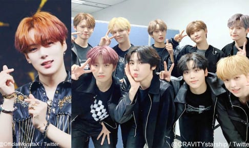 MONSTA Xミニョク、CRAVITY（右）