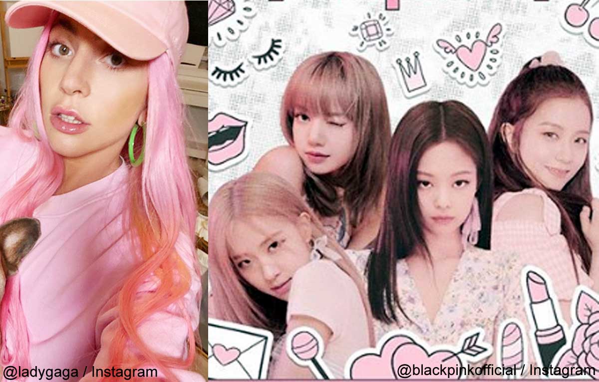 レディー・ガガ、BLACKPINK（右）