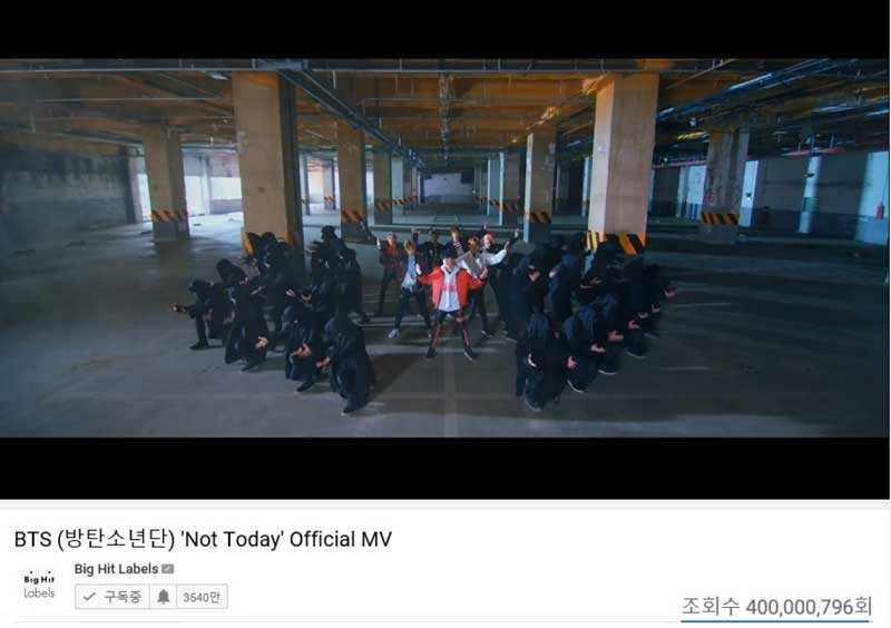 BTS「Not Today」MV／提供：Big Hit Entertainment