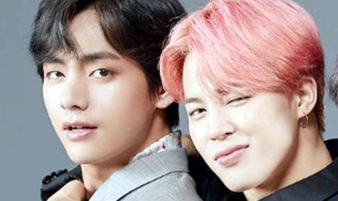 （左）BTS V（右）ジミン