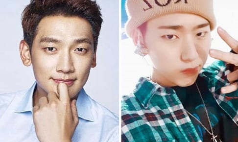 RAIN(左)、ZICO（右）