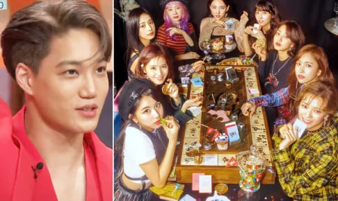 EXO カイ（左）、TWICE