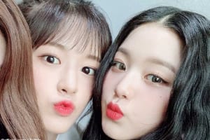 IZ*ONE アン・ユジン（左）、チャン・ウォニョン