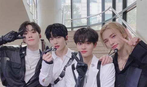 (左から)ASTRO サナ、Golden Child ボミン、AB6IX デフィ、Stray Kids ヒョンジン