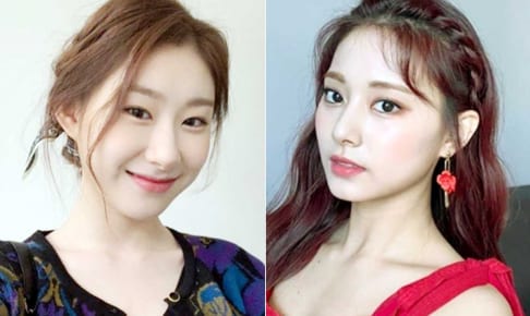 ITZY チェリョン（左）、TWICE ツウィ