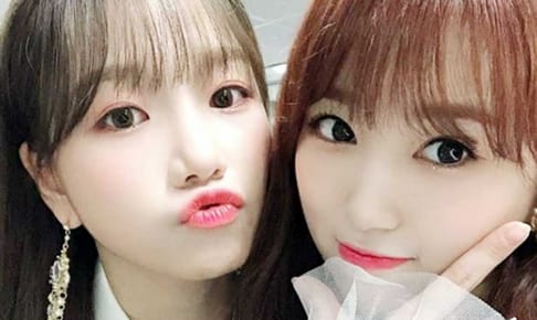 IZ*ONE チョ・ユリ（左）＆矢吹奈子