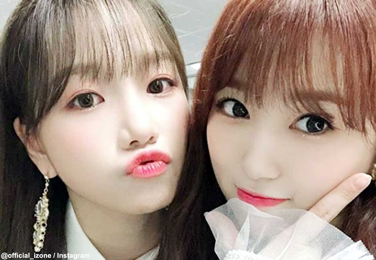 IZ*ONE チョ・ユリ（左）＆矢吹奈子