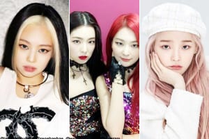 （左から）BLACKPINK ジェニー、Red Velvet アイリーン＆スルギ、OH MY GIRL スンヒ