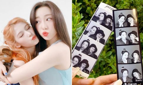 TWICE サナ（左）と宇宙少女 ヨンジョン