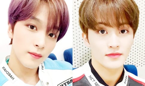 NCT ヘチャン（左）とマーク（右）