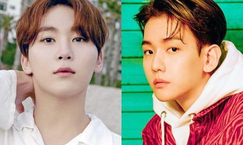 SEVENTEEN スングァン、EXO ベクヒョン（右）