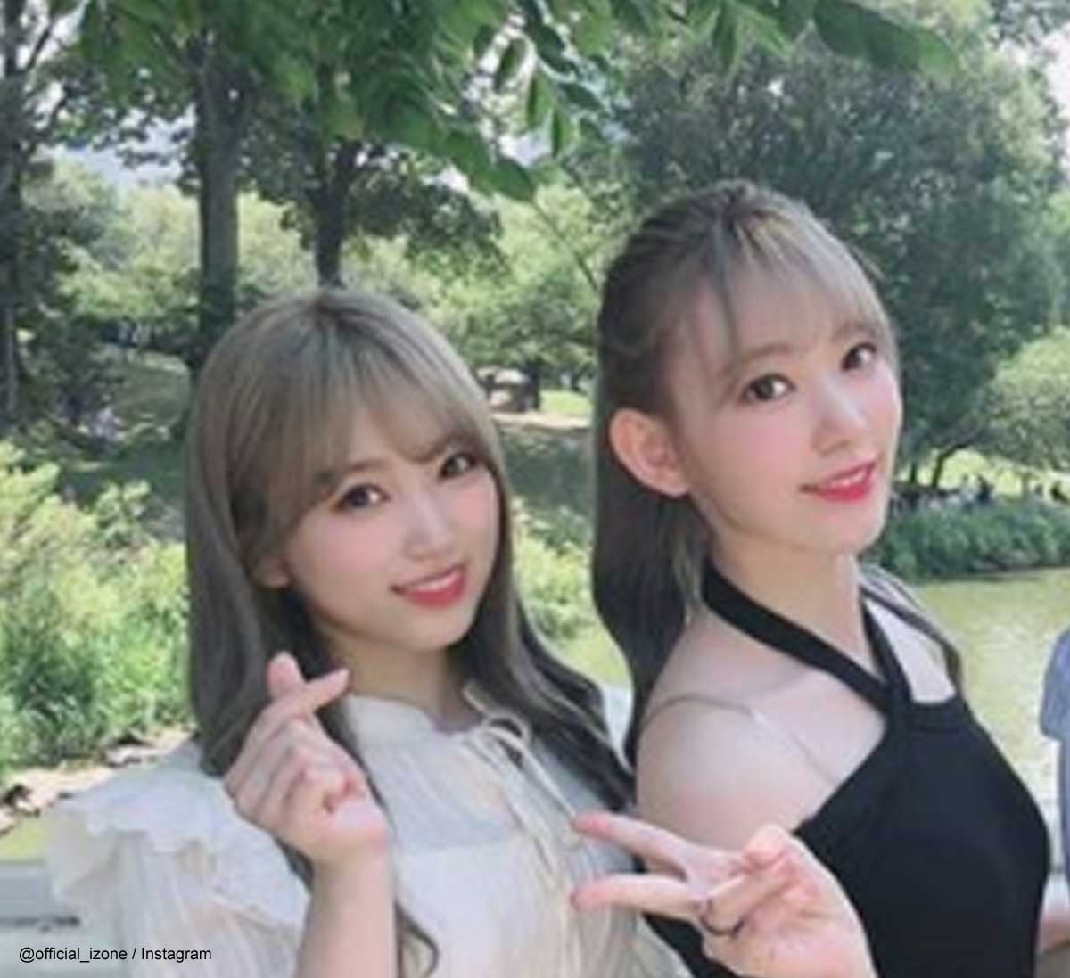 IZ*ONE 矢吹奈子（左）、宮脇咲良（右）