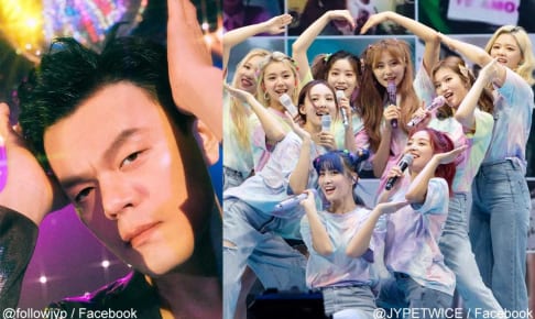 J.Y.Park、TWICE（右）