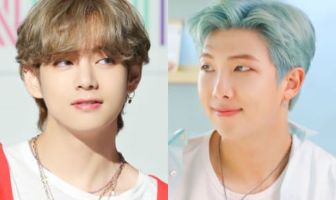 （左）BTS V（右）RM