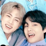 （左）BTS ジン（右）V
