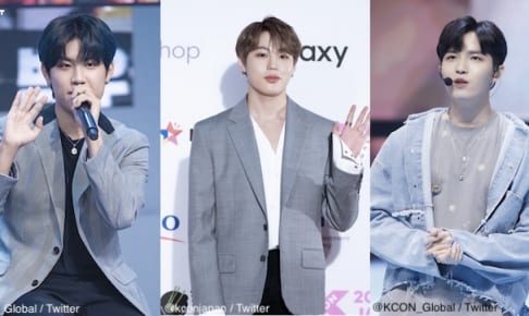 今回集結するWanna One出身のメンバー（左からデフィ、ウジン、ハ・ソンウン、キム・ジェファン、パク・ジフン）