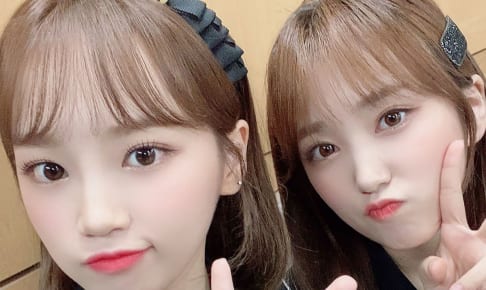 IZ*ONE（左から）チェウォン、矢吹奈子