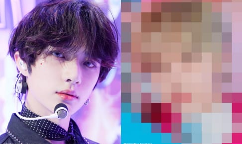 TXT（TOMORROW X TOGETHER） ボムギュ（左）とあるアイドル（右）