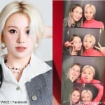 TWICE チェヨン、母親との写真（右）