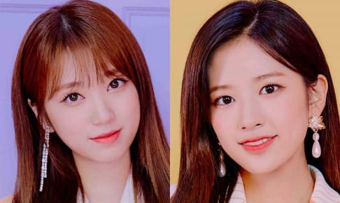 IZ*ONE 矢吹奈子（左）、ユジン（右）