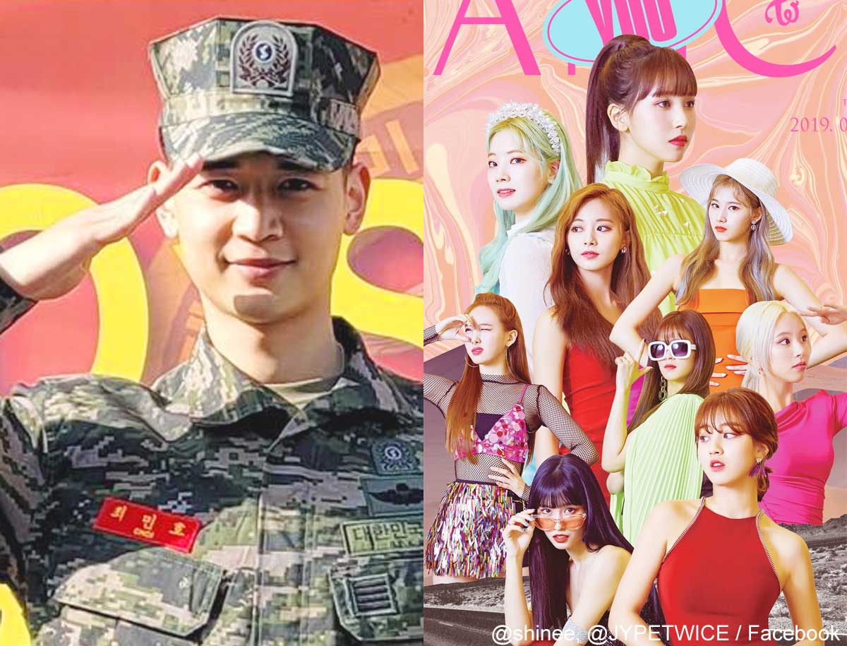 SHINee ミンホ、TWICE（右）