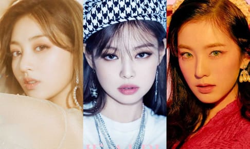 TWICE ジヒョ、BLACKPINK ジェニー、Red Velvet アイリーン（右）