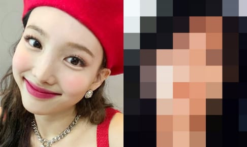 TWICEのナヨン（左）とそっくりさん（右）