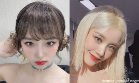 IZ*ONE イェナ（左）ウンビ